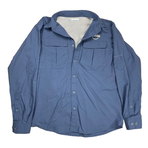 Men’s Columbia Vented Fishing Long Sleeve Shirt - Picture 1 of 4